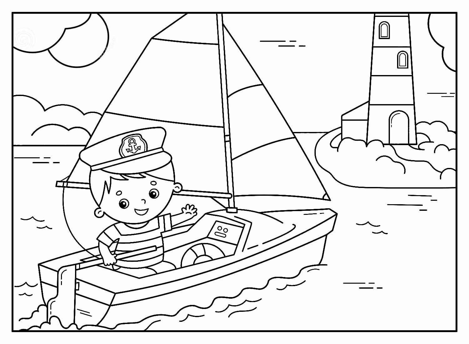 Boote Ausmalbilder 771