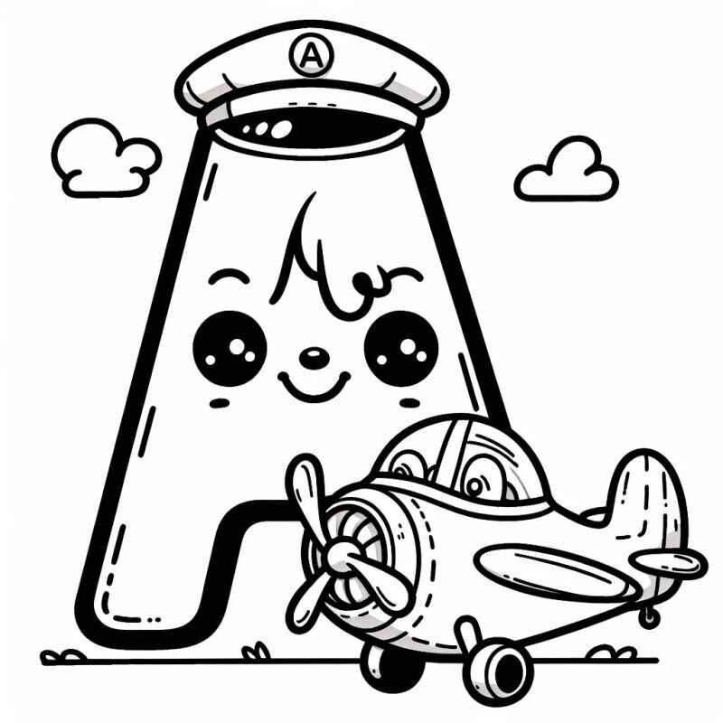 Brief A Ausmalbilder 057