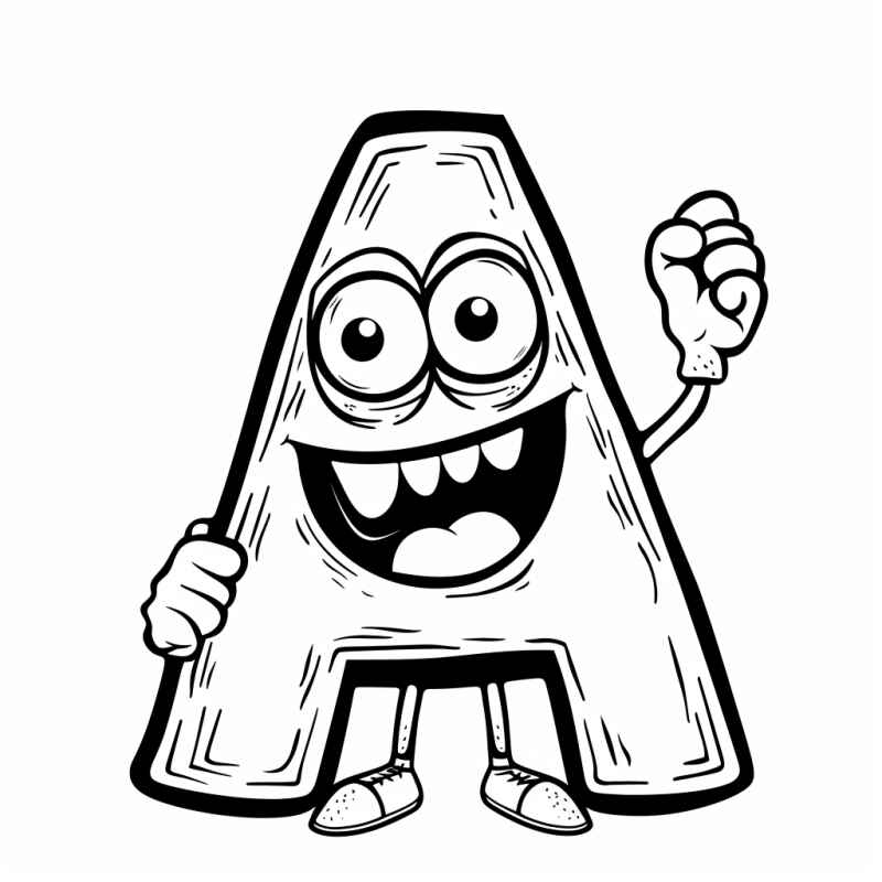 Brief A Ausmalbilder 088