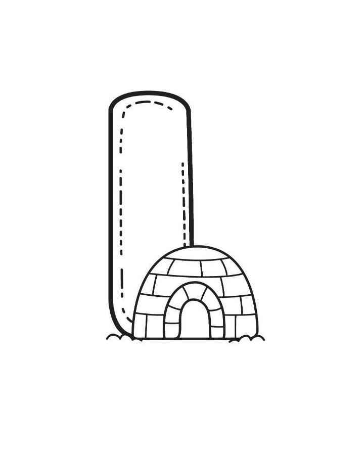 Buchstabe I Ausmalbilder 094