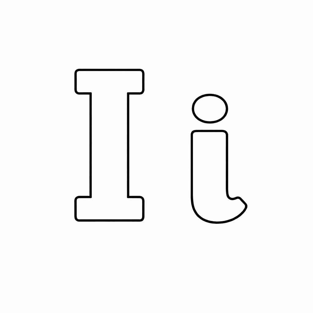 Buchstabe I Ausmalbilder 540