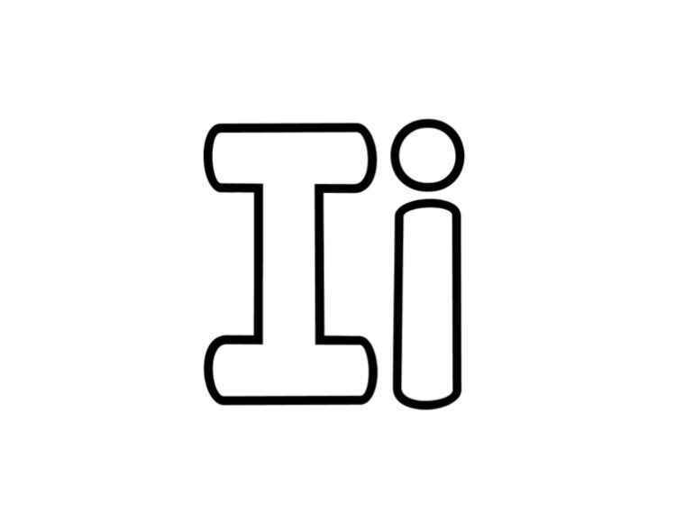 Buchstabe I Ausmalbilder 738