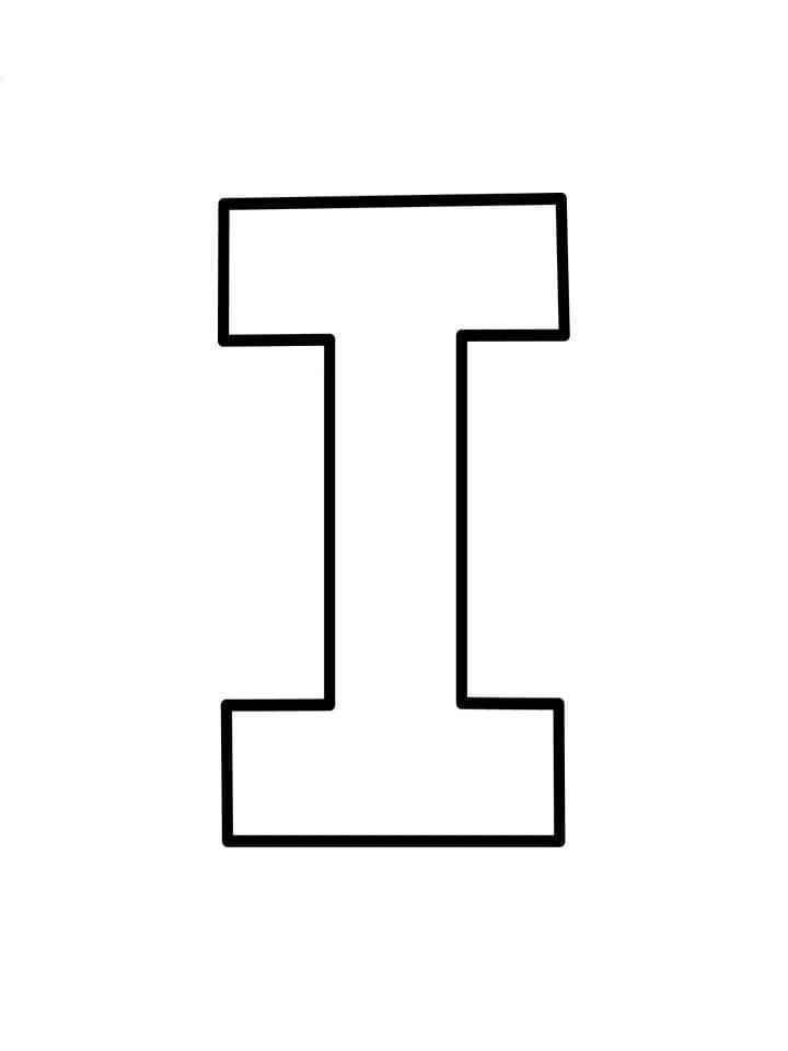 Buchstabe I Ausmalbilder 786