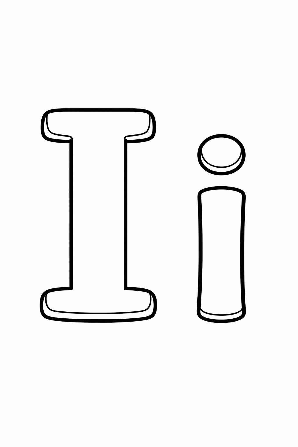 Buchstabe I Ausmalbilder 909