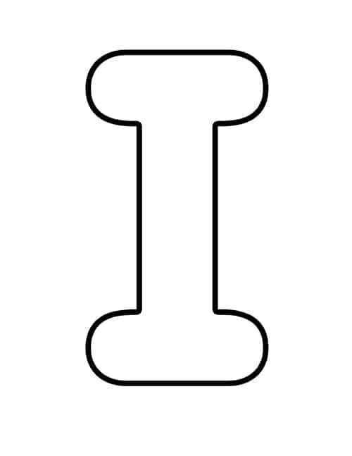 Buchstabe I Ausmalbilder 945
