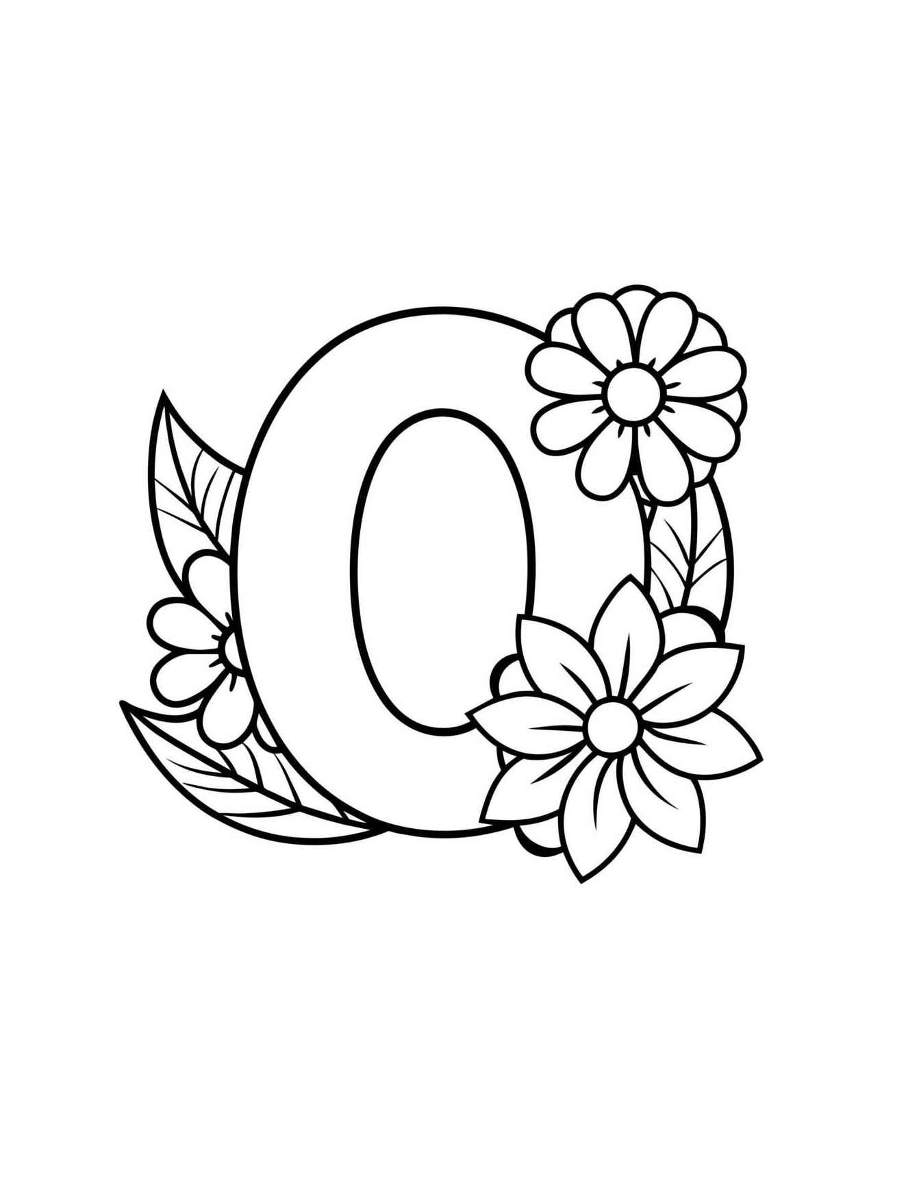 Buchstabe O Ausmalbilder 060