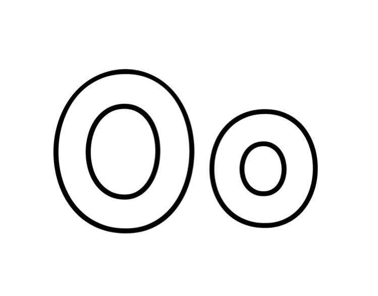Buchstabe O Ausmalbilder 811