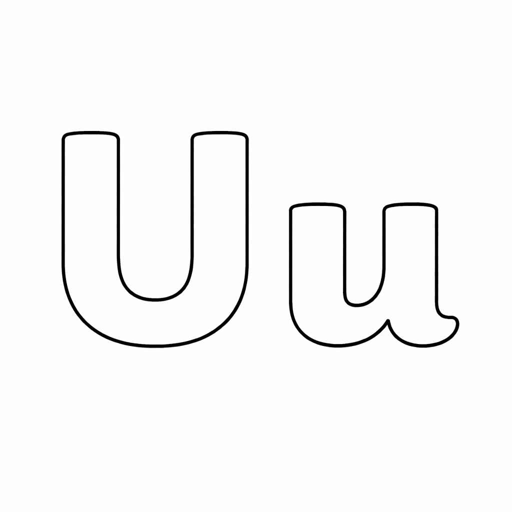 Buchstabe U Ausmalbilder 006