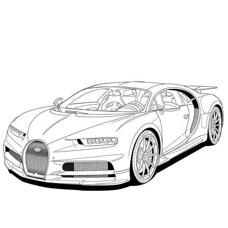 Bugatti Ausmalbilder 525