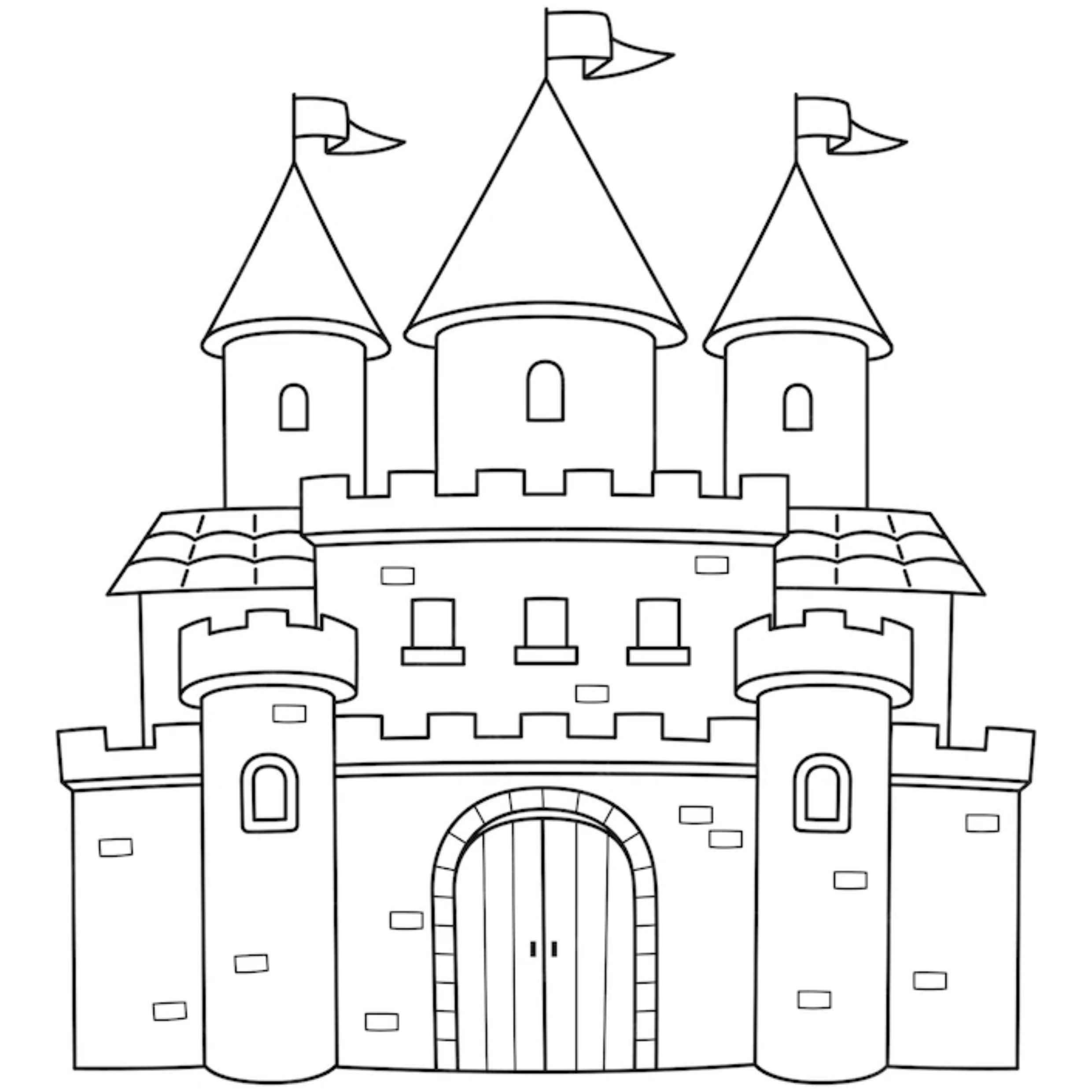 Burgen Ausmalbilder 264