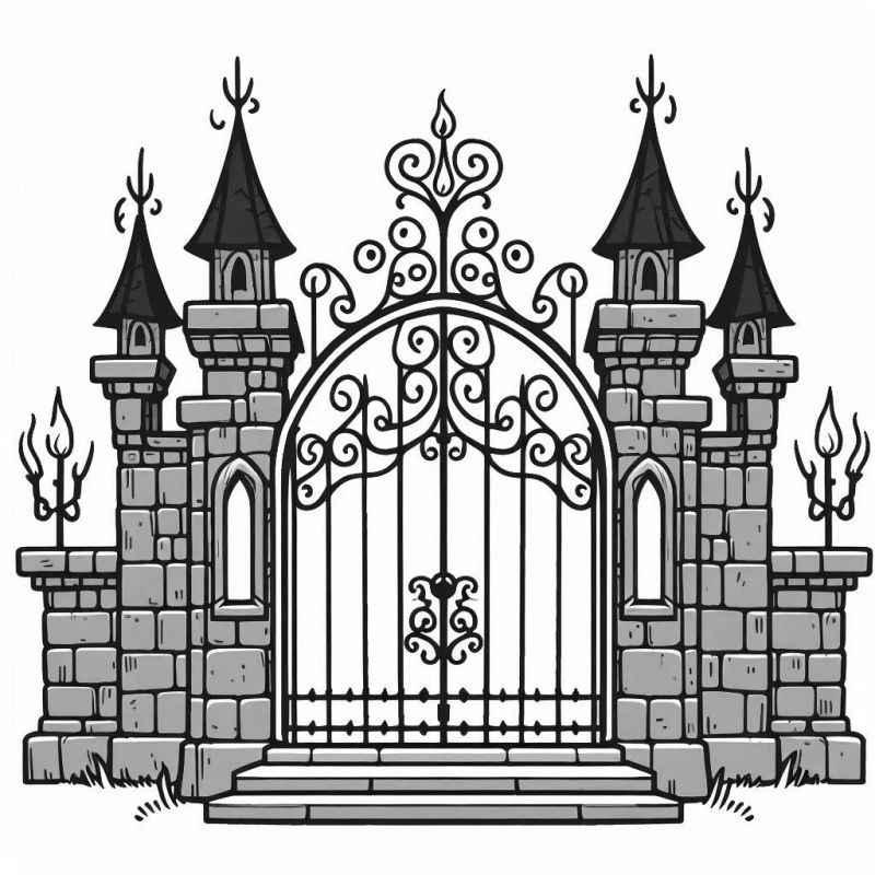 Burgen Ausmalbilder 525