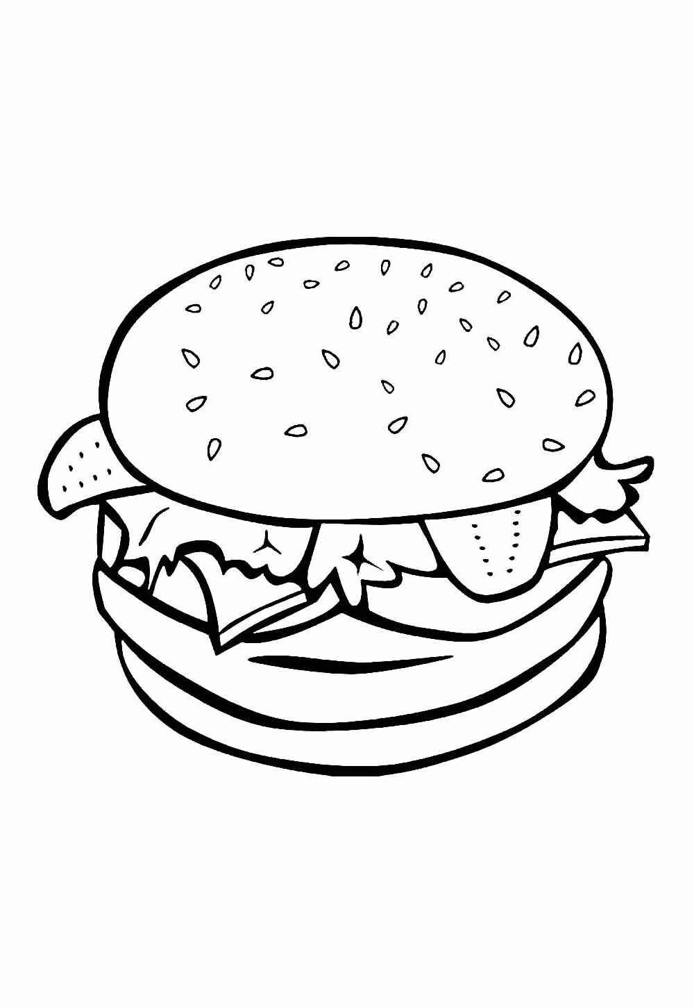 Burger Ausmalbilder 075