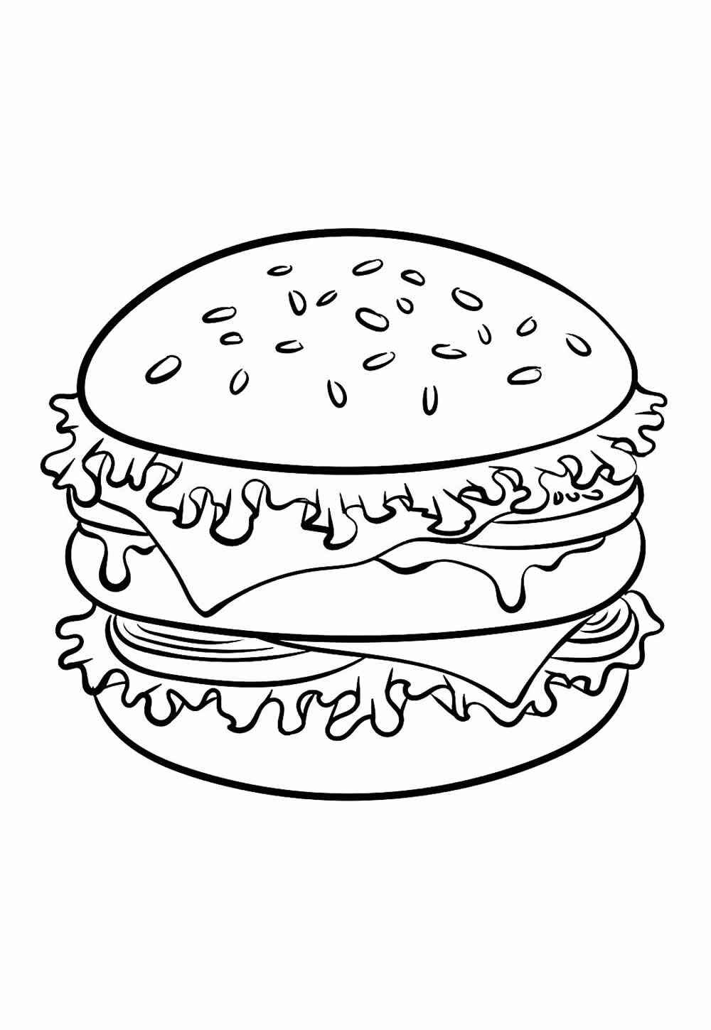 Burger Ausmalbilder 230