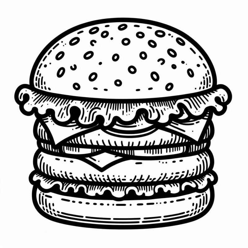 Burger Ausmalbilder 304