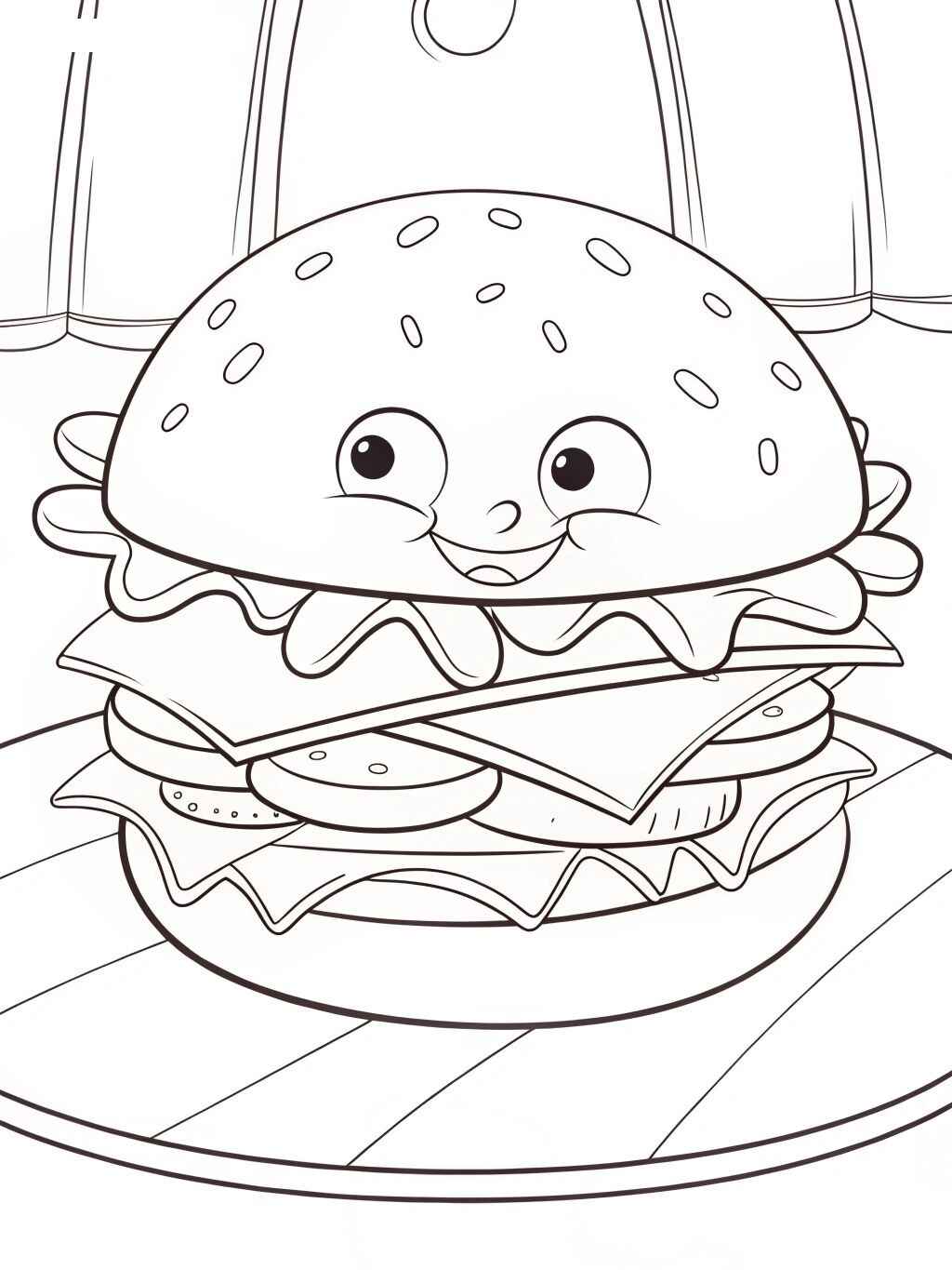 Burger Ausmalbilder 393