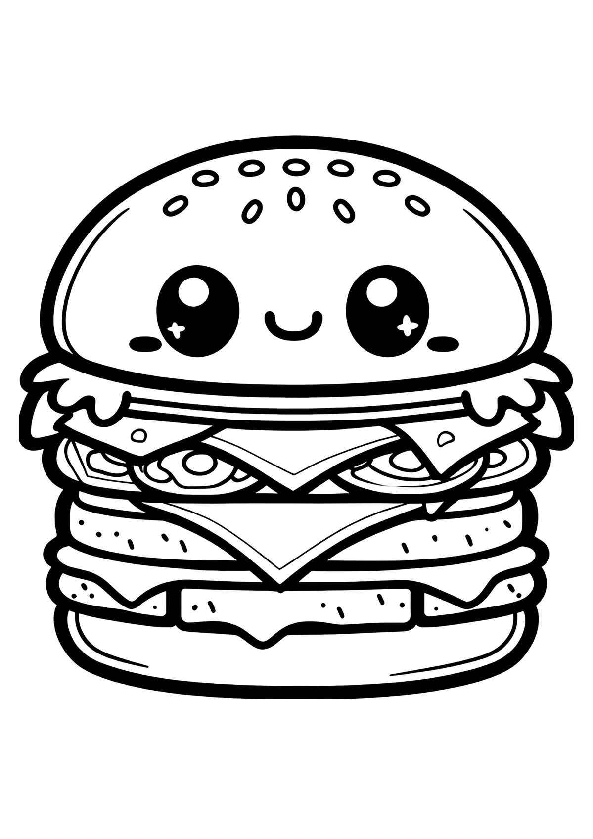 Burger Ausmalbilder 670