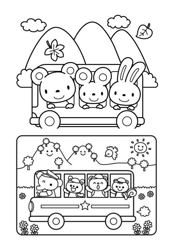 Bus Ausmalbilder 095