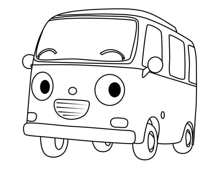 Bus Ausmalbilder 434