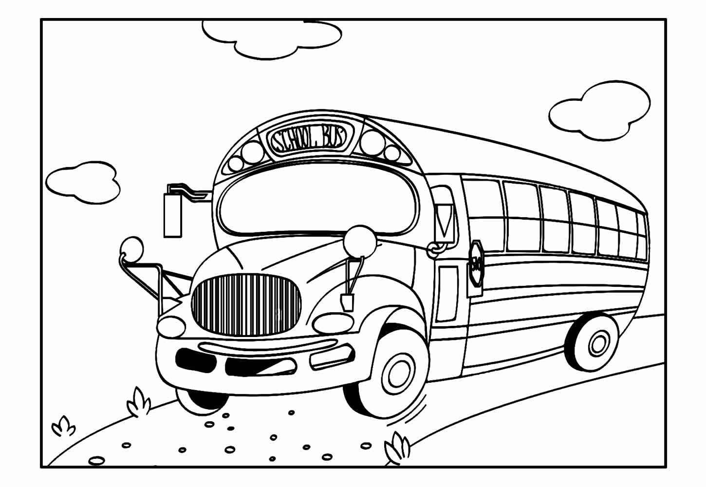 Bus Ausmalbilder 445