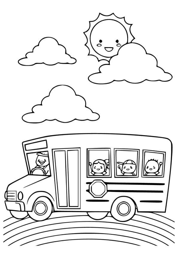 Bus Ausmalbilder 589