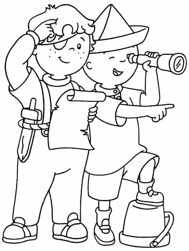Caillou Ausmalbilder 916