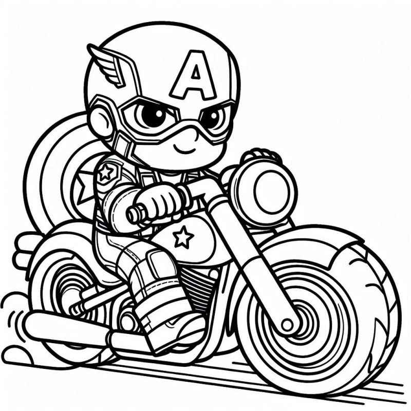 Captain America Ausmalbilder 016