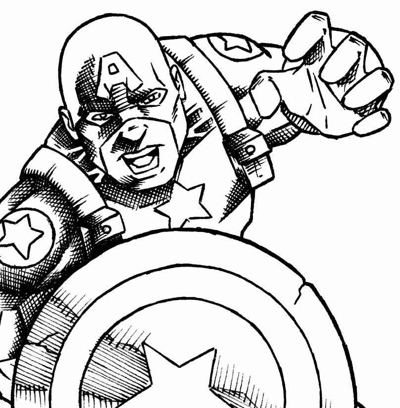 Captain America Ausmalbilder 060