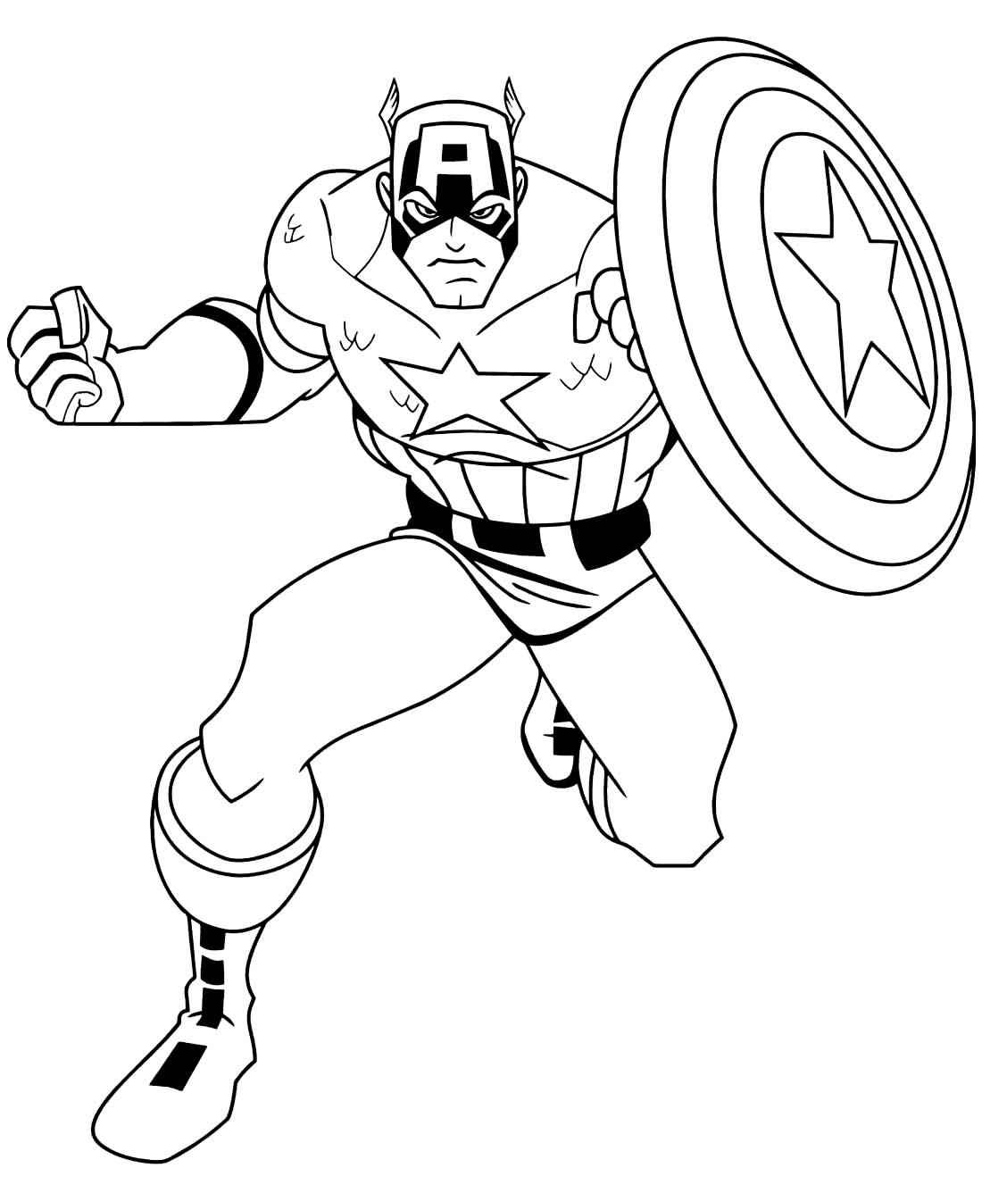 Captain America Ausmalbilder 129