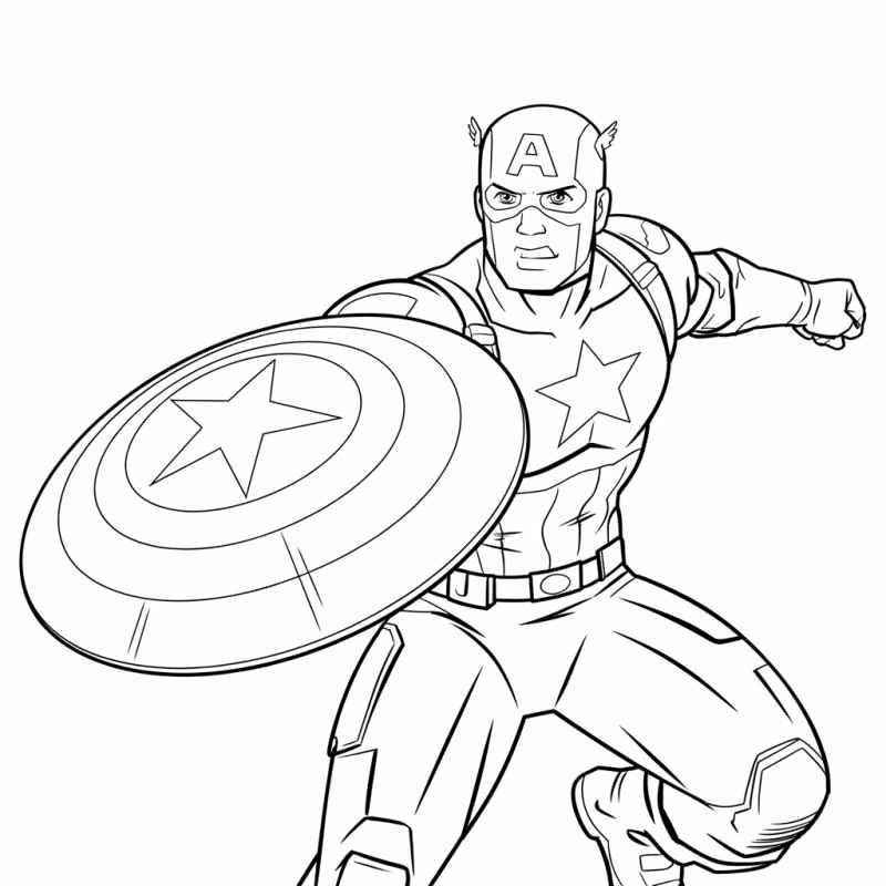 Captain America Ausmalbilder 243