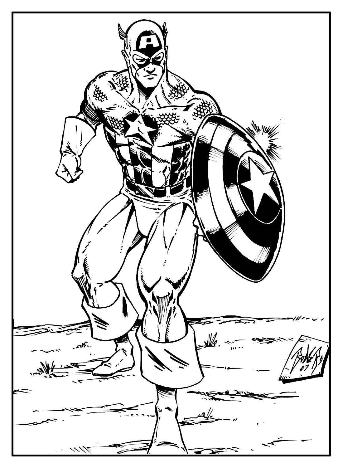 Captain America Ausmalbilder 290
