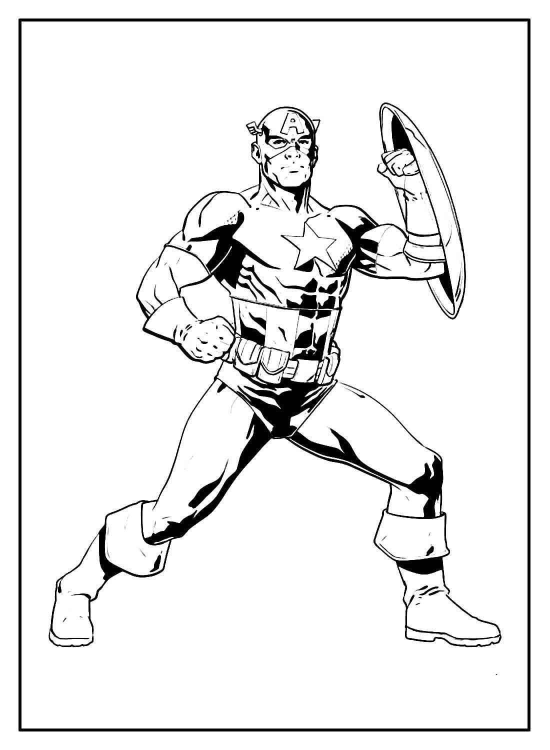 Captain America Ausmalbilder 459