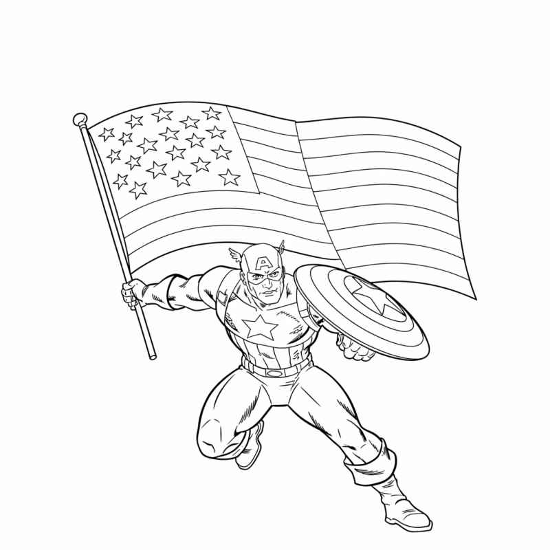 Captain America Ausmalbilder 709
