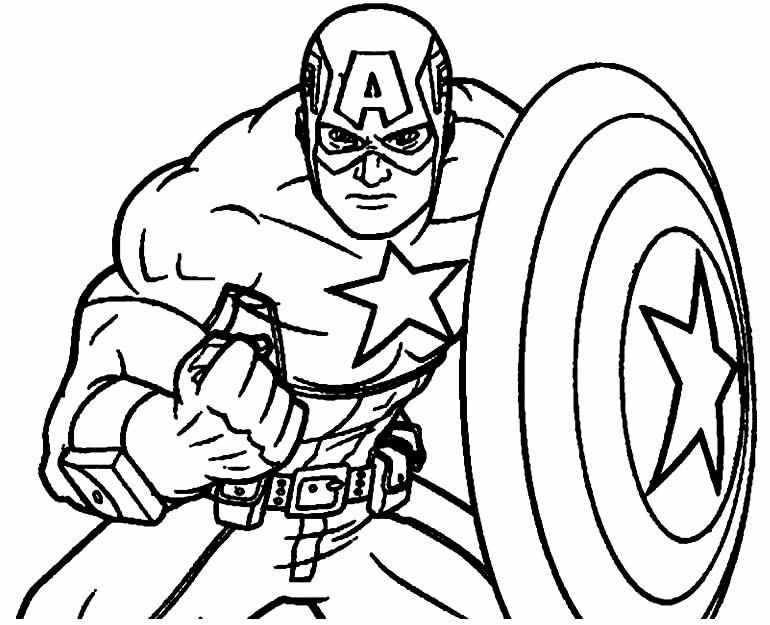 Captain America Ausmalbilder 727