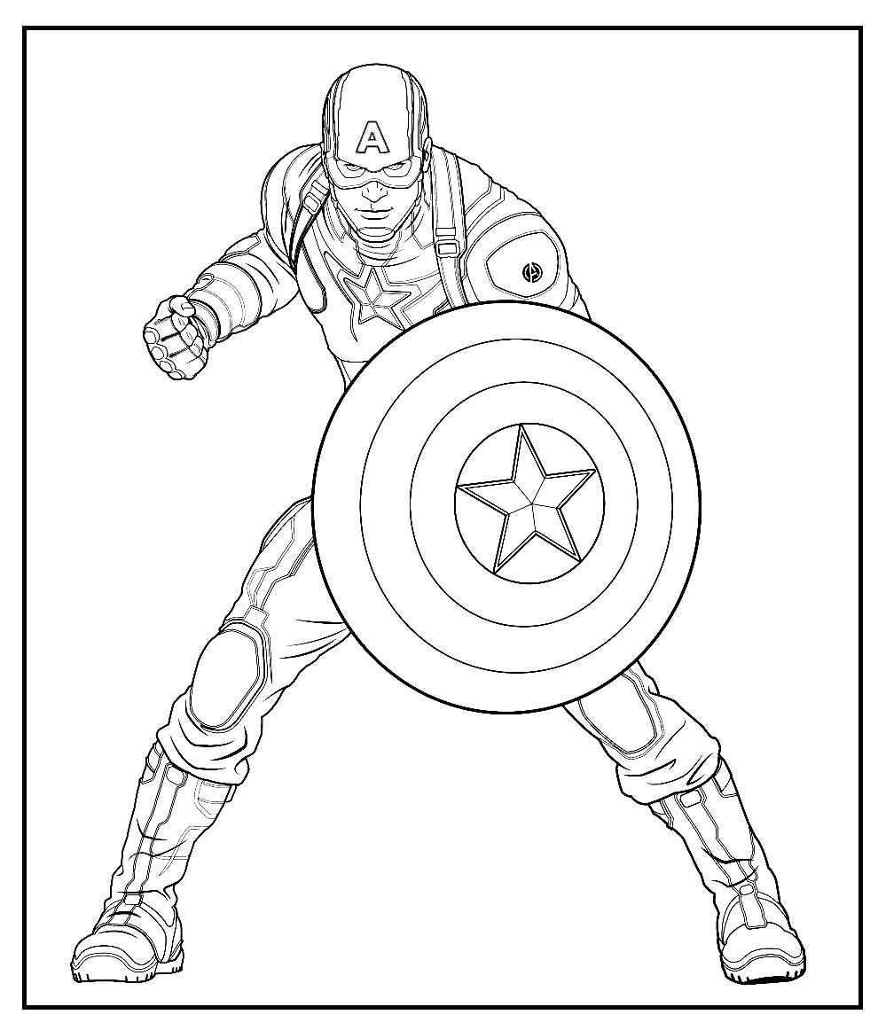 Captain America Ausmalbilder 736