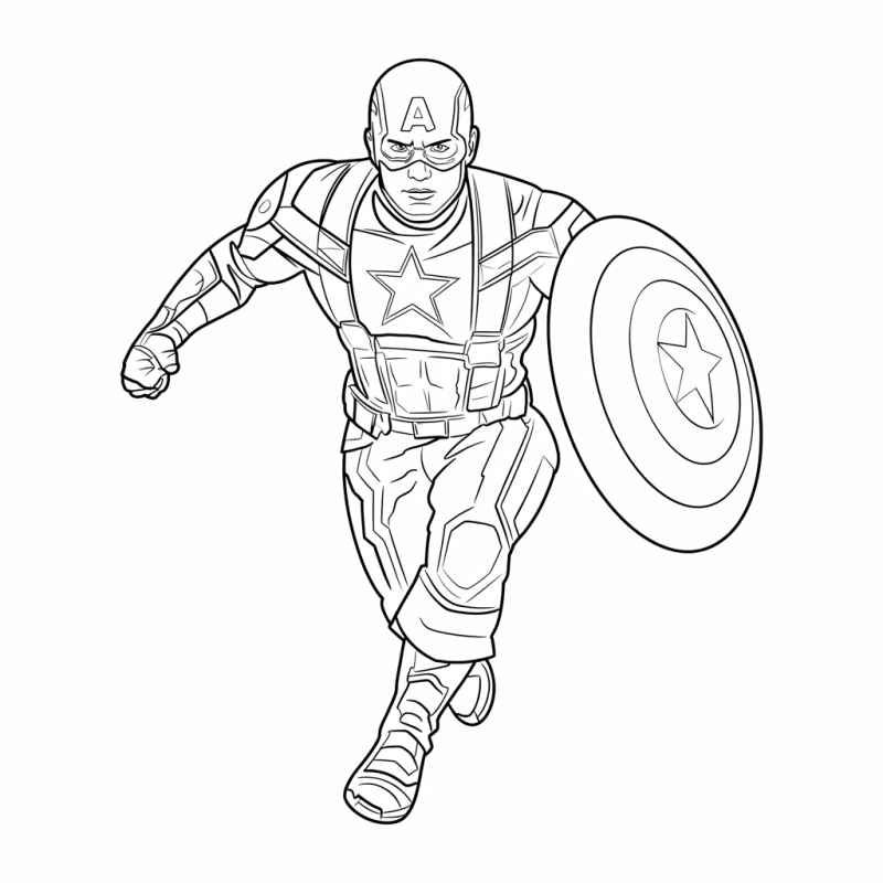 Captain America Ausmalbilder 779