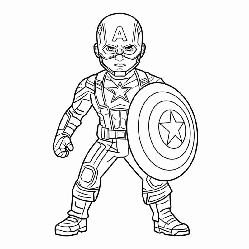Captain America Ausmalbilder 823