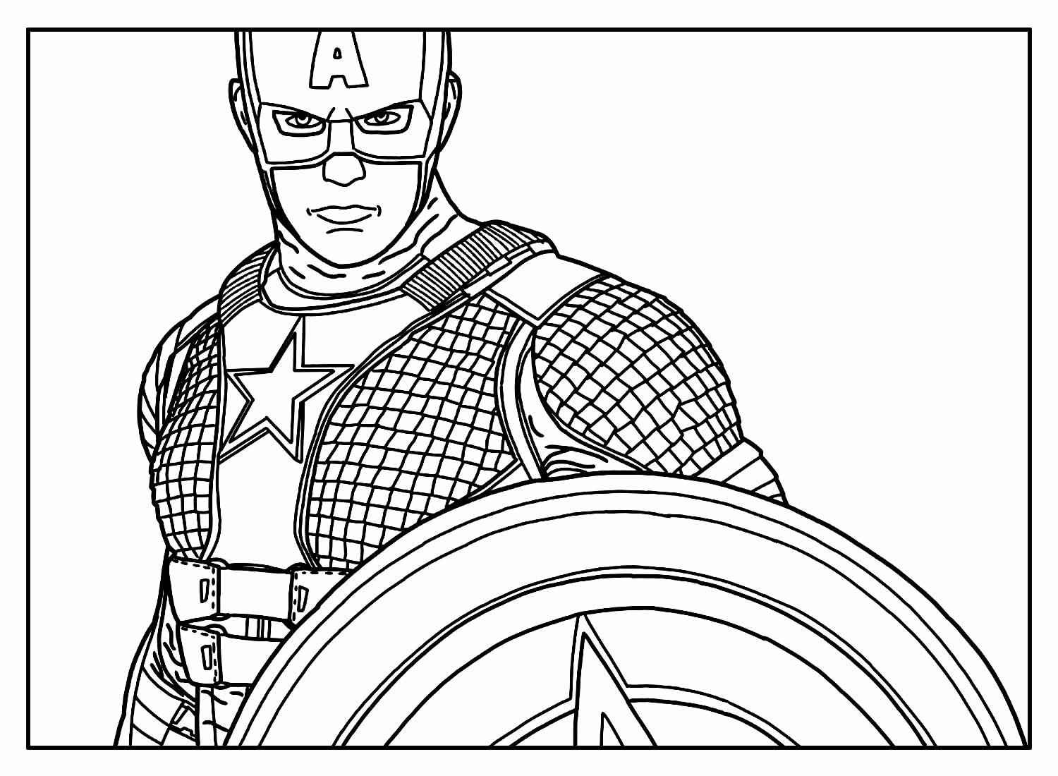 Captain America Ausmalbilder 843