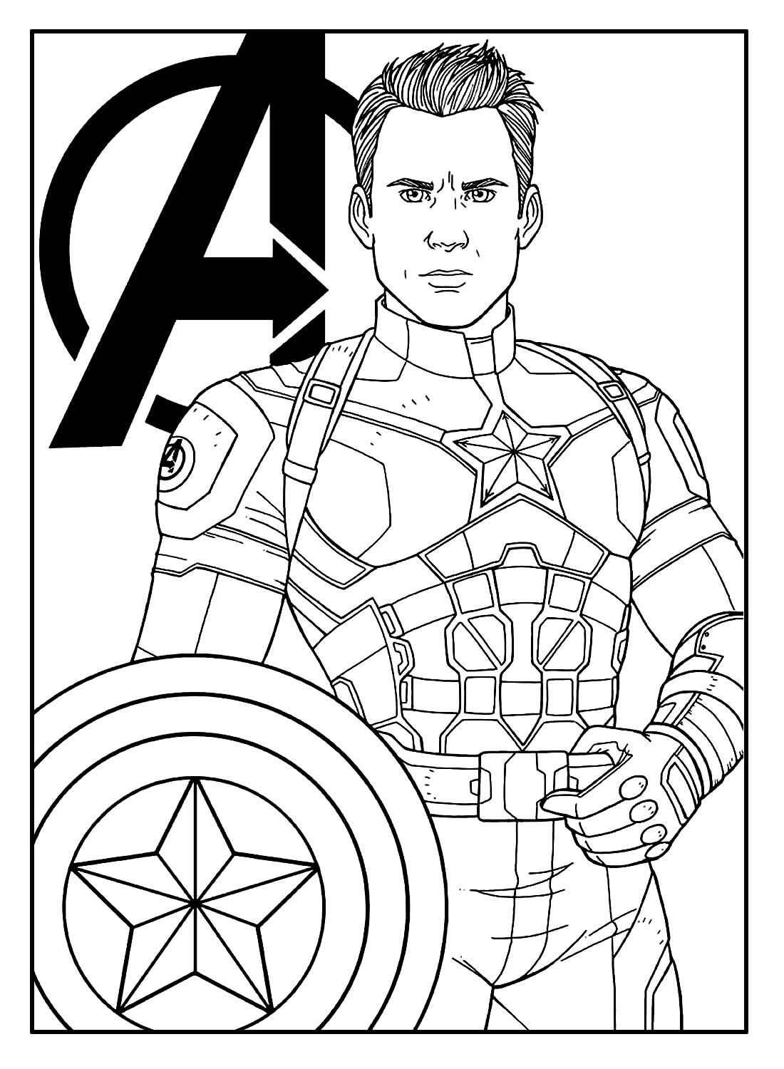 Captain America Ausmalbilder 923