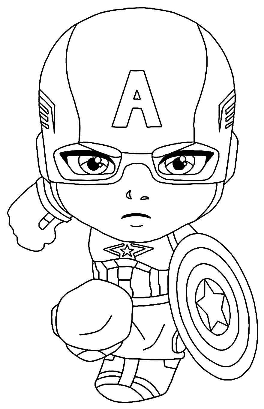 Captain America Ausmalbilder 943
