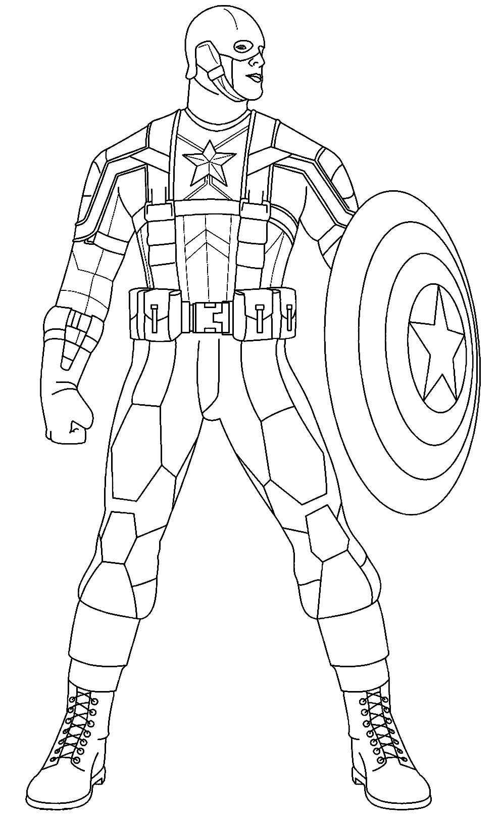 Captain America Ausmalbilder 986