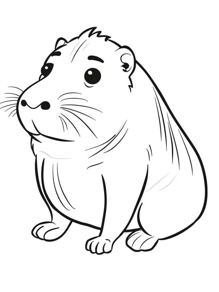 Capybara Ausmalbilder 021