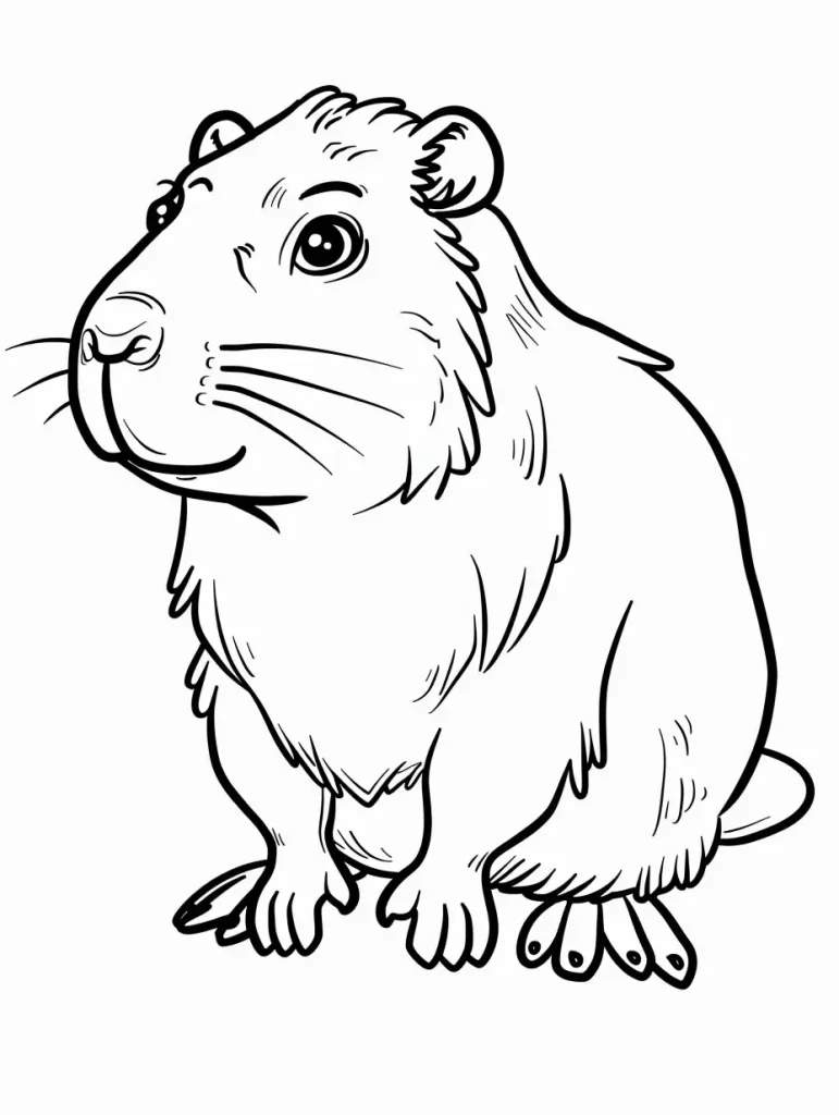 Capybara Ausmalbilder 064