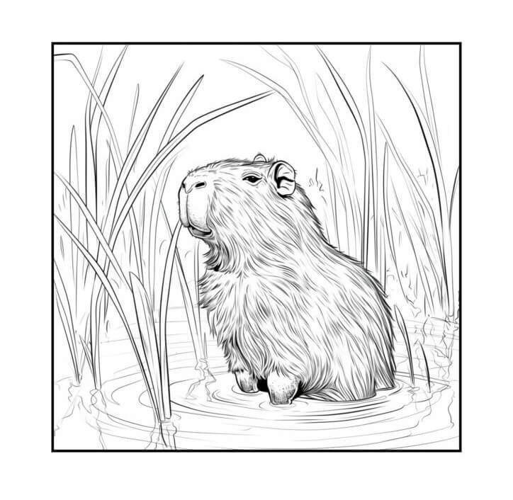 Capybara Ausmalbilder 101