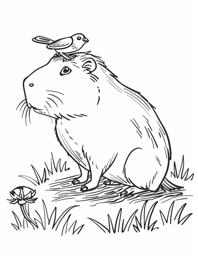 Capybara Ausmalbilder 108