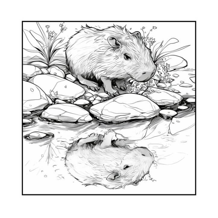 Capybara Ausmalbilder 117
