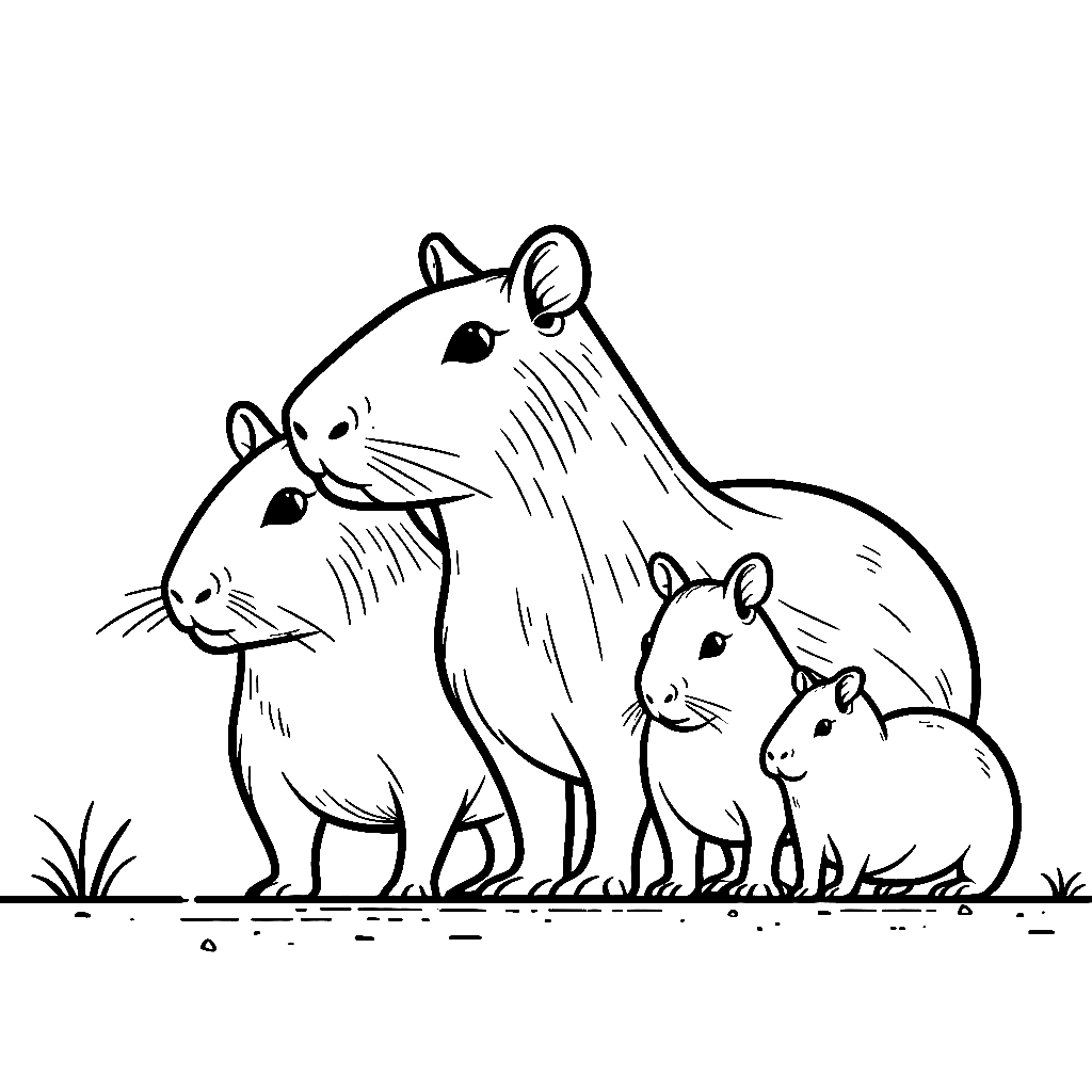 Capybara Ausmalbilder 138