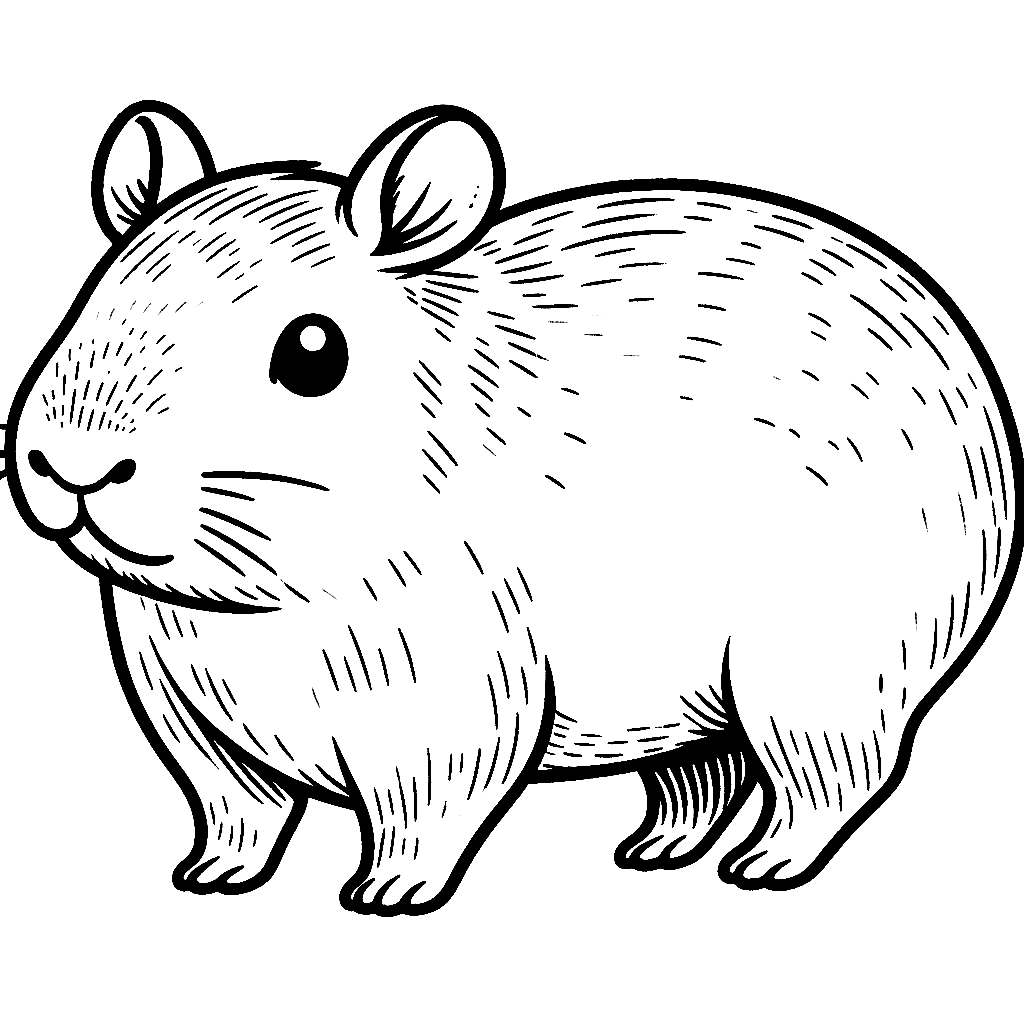 Capybara Ausmalbilder 146