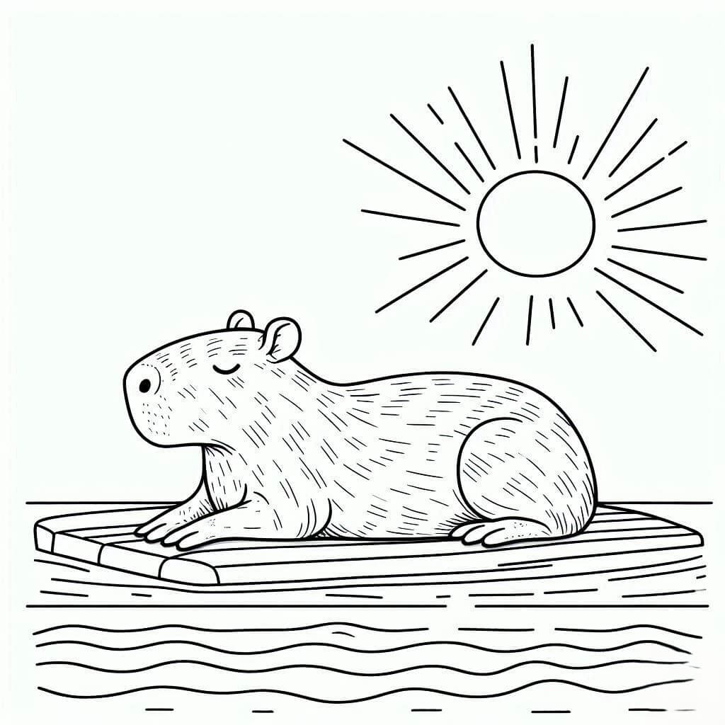 Capybara Ausmalbilder 174
