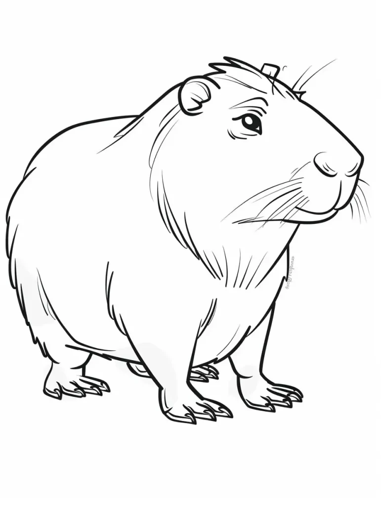 Capybara Ausmalbilder 195