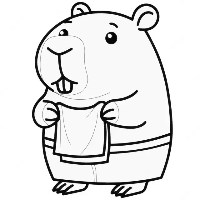 Capybara Ausmalbilder 207